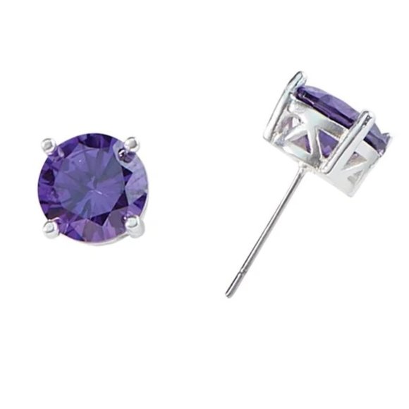 Park Lane Violet Purple Impression Stud Earrings NWT - Picture 1 of 2